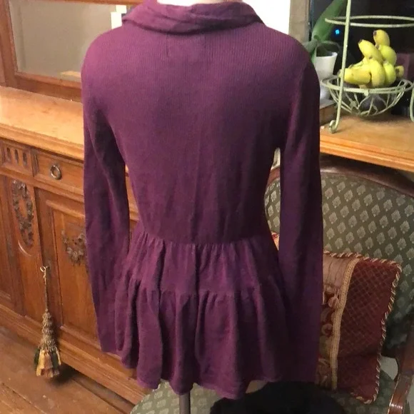 ASO Alice Cullen Twilight Anthropologie hiking ruffles cardigan - Picture 5 of 5